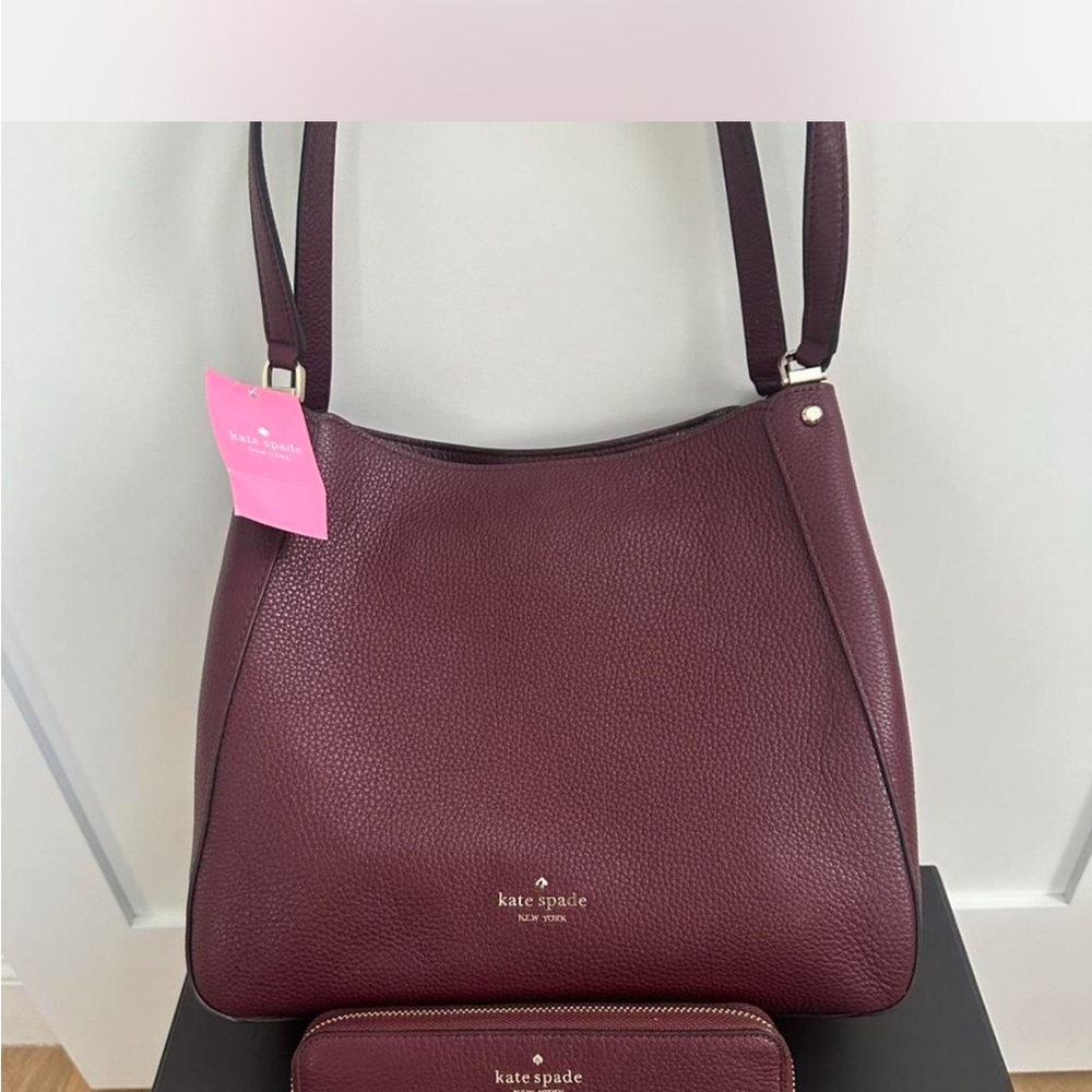 Kate Spade Deep Burgundy Shoulder Bag